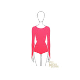 Couture Long Sleeve Leotard with Finger Hook